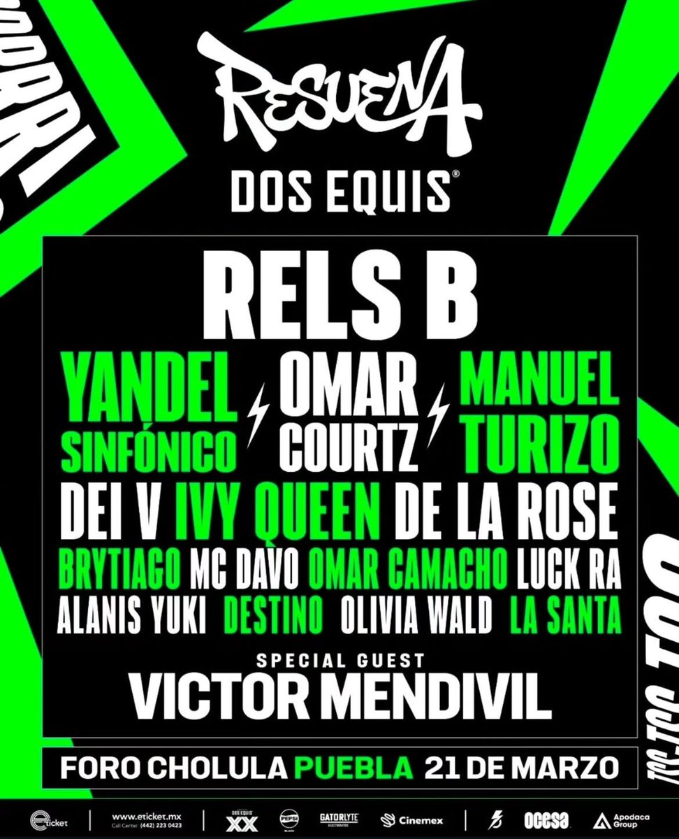 PoderNoticiaPue's tweet image. 🎤 Anuncia #ResuenaDosEquis su line up 2026

➡️ Festival regresa a Puebla sin corridos tumbados y con apuesta urbana...

➡️ Entérate aquí: shre.ink/q3kx

#PoderNoticiaPue #DondeTuVozSeEscucha