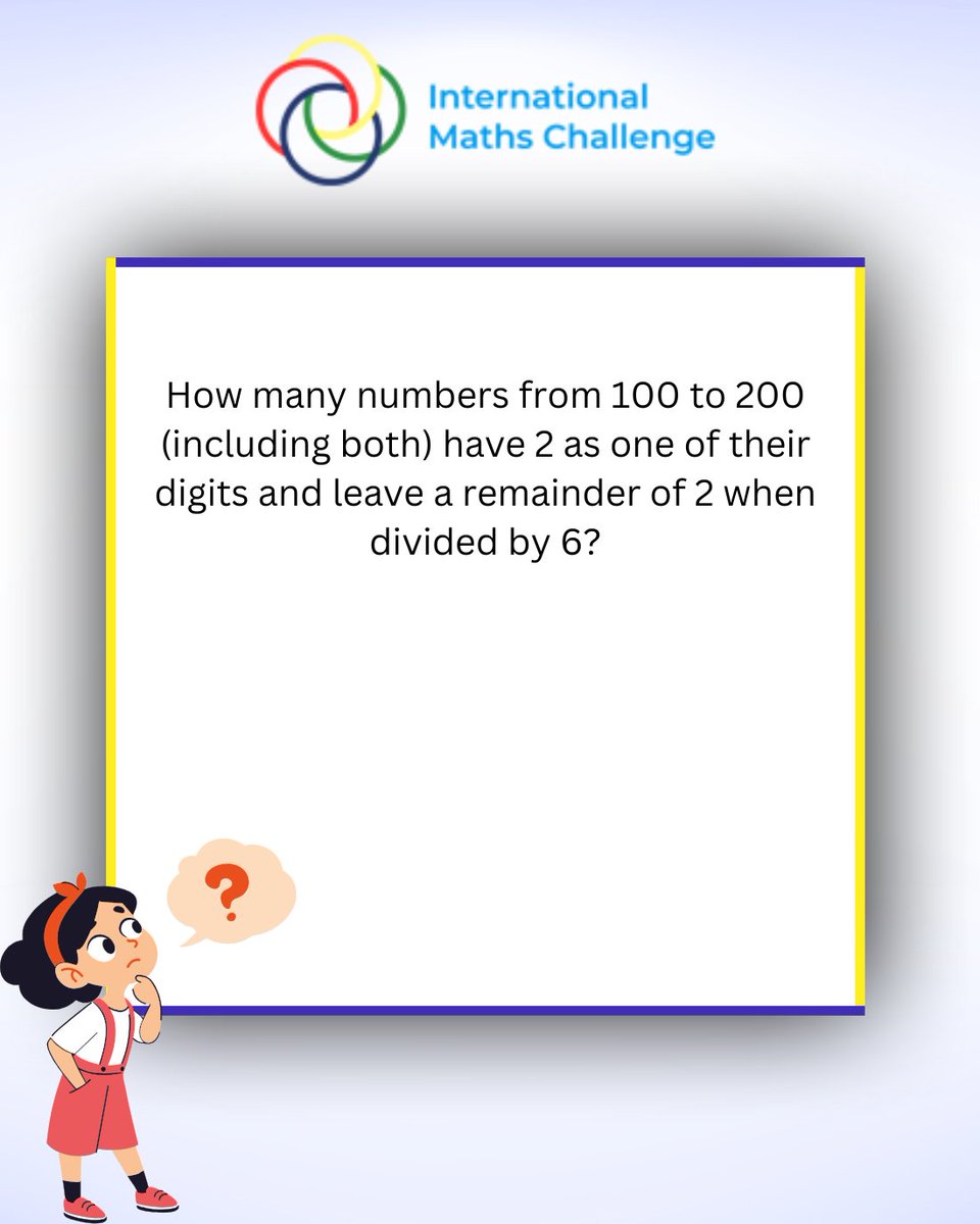 imochallenge's tweet image. QUESTION OF THE DAY:2 Dec 2025: Suitable for ages 11 and above.

You can share your answers in the comments, but the official solution will be revealed on our website, 24 hours later, at 12 a.m. For any queries, feel free to reach out at qotd@international-maths-challenge.com.