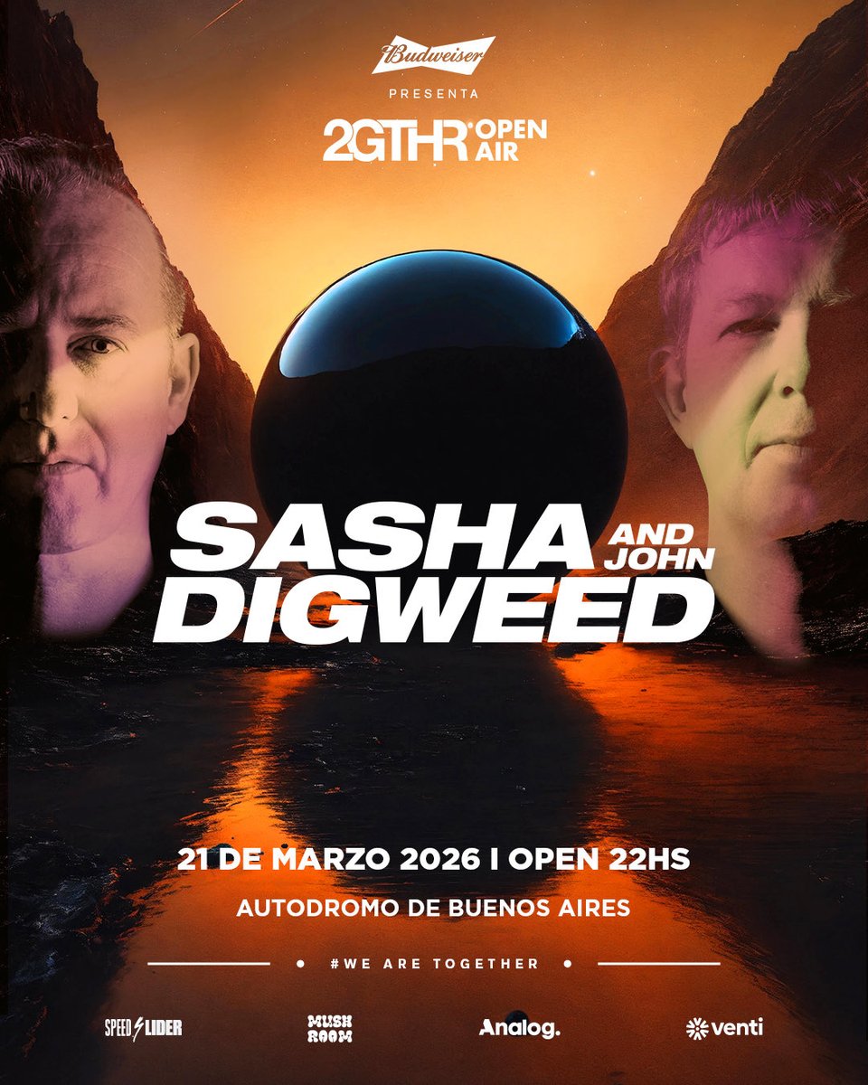 BurningNight_BA's tweet photo. #sasha &amp; #JohnDigweed 
Sábado 21 Marzo - Autódromo de Buenos Aires

🎫 Tickets https://t.co/y3MUT4Ex1U https://t.co/Piv56eBTWf