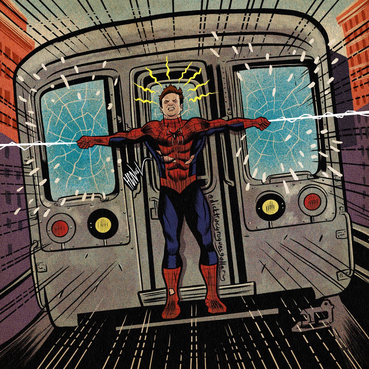 hcnoel's tweet image. Still one of my favorite mental in a superhero film ever. #Spiderman #spiderman2 #tobeymaguire