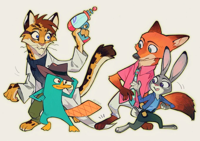 Agents?Police? #Zootopia2 #phineasandferb #perryshmirtz