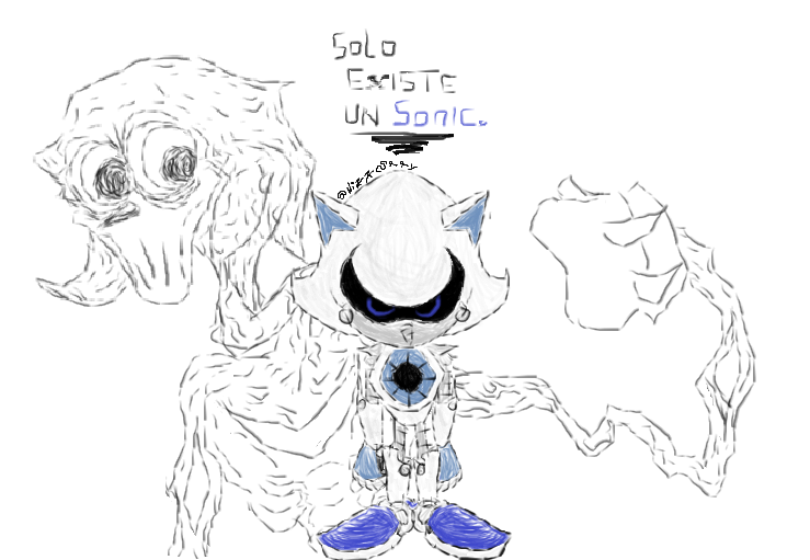 ZipsMaster's tweet photo. "There can only be one Sonic"

--Art by Nikky (a friend)

((Everyone has the right to see and appreciate his art, so I'll be uploading some of his creations here for you to enjoy!)) 

(((With his permission, of course.)))
#execommunity #exeoc #MetalSonic #SonicTheHedgehog https://t.co/oMKapT3Uwr