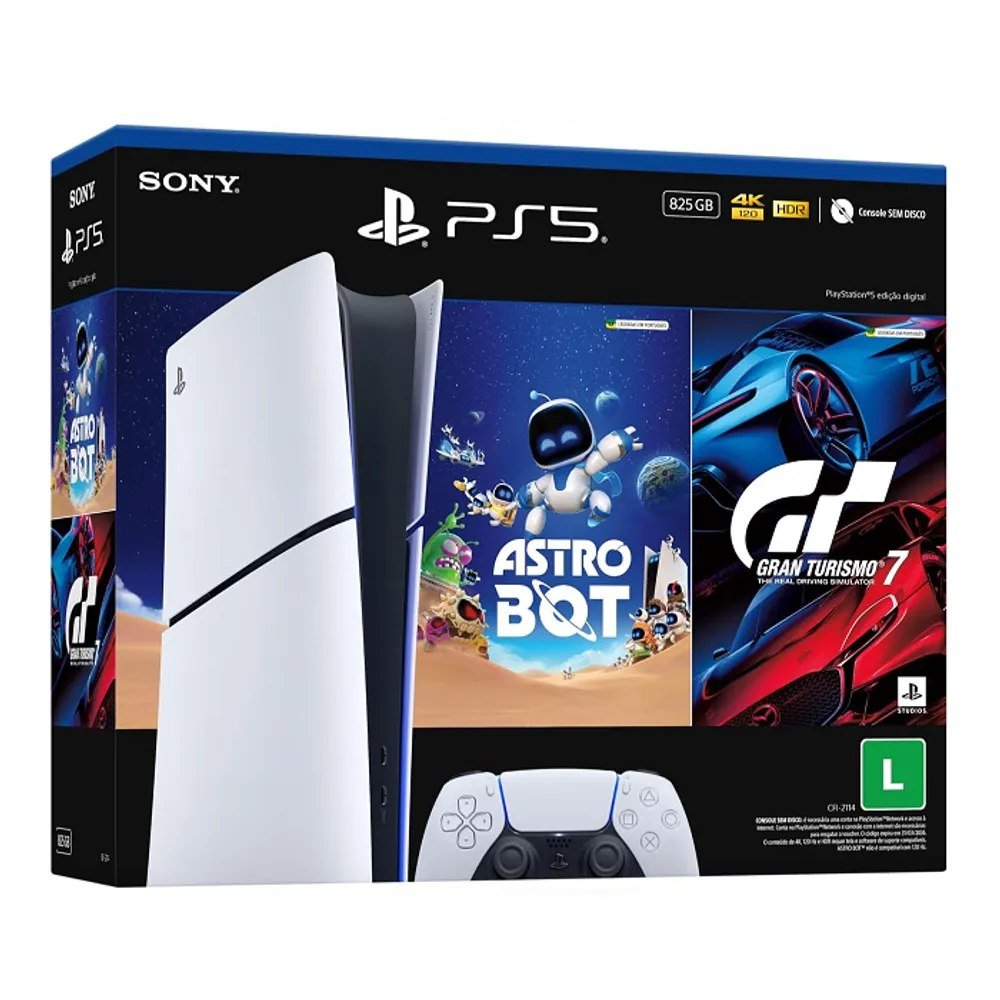 📦 Amazon 📦

✅ PlayStation®5 Slim Digital 825GB – Pacote ASTRO BOT e Gran Turismo 7

🔗 amzn.to/4r6quka

💲 R$ 2.646,00

🏷 Cupom APP200OFF + Pix (pelo app)

ou R$ 2.799,00 em até 12x