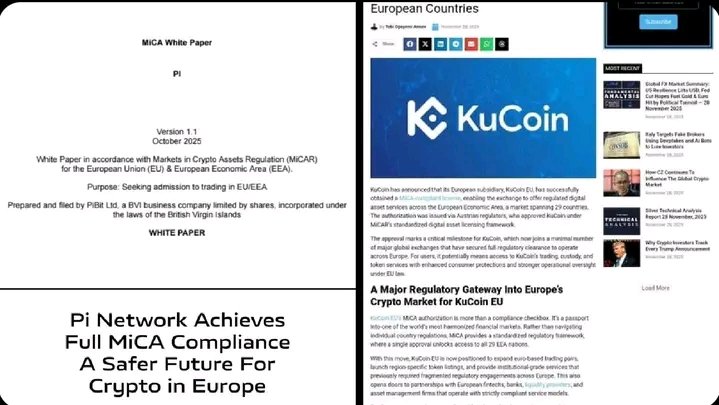 PiNetwork_info's tweet image. KuKoin EU Secures MICA License,unlocking crypto services across 29 European countries. 

Now it&apos;s easier to include Pi Network in KuCoin.🔥🚀

#PiNetwork
#PiPayment
#PiGCV