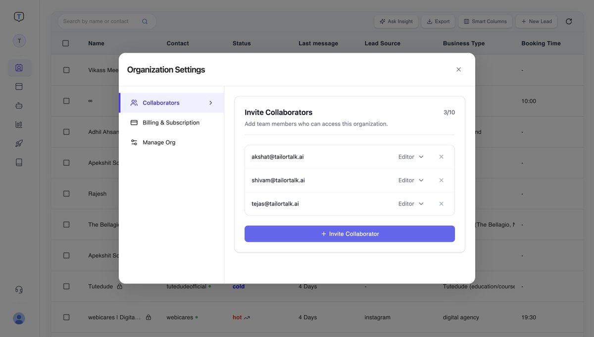 AkshatA77177699's tweet image. Just rolled out the refreshed Collaborators UI in our Organization Settings! 🚀

#Frontend #UXDesign #SaaS #TeamManagement