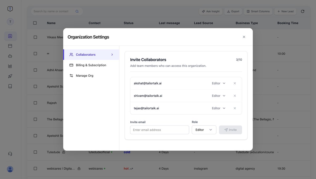 AkshatA77177699's tweet image. Just rolled out the refreshed Collaborators UI in our Organization Settings! 🚀

#Frontend #UXDesign #SaaS #TeamManagement