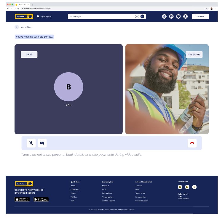 ibeenoch's tweet image. I just completed a market web app with a video call feature for a client. It can show a calling notifications, chat with clients and more. 
Check it out guys devfrontend.alabamarket.com