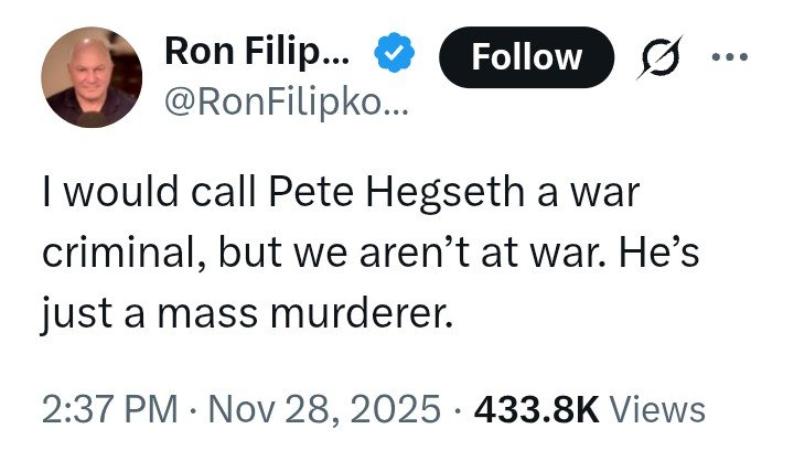 <a href="/PeteHegseth/">Pete Hegseth</a> Let’s make one thing crystal clear: