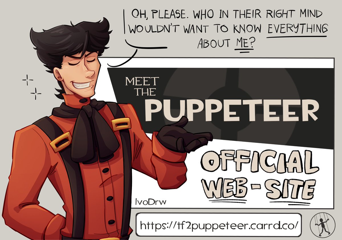 IvoDrw's tweet image. PUPPETEER’S OFFICIAL site is now LIVE
If you’re curious about a new mercenary joining TF2’s chaos, this is your stop... #TeamFortress2