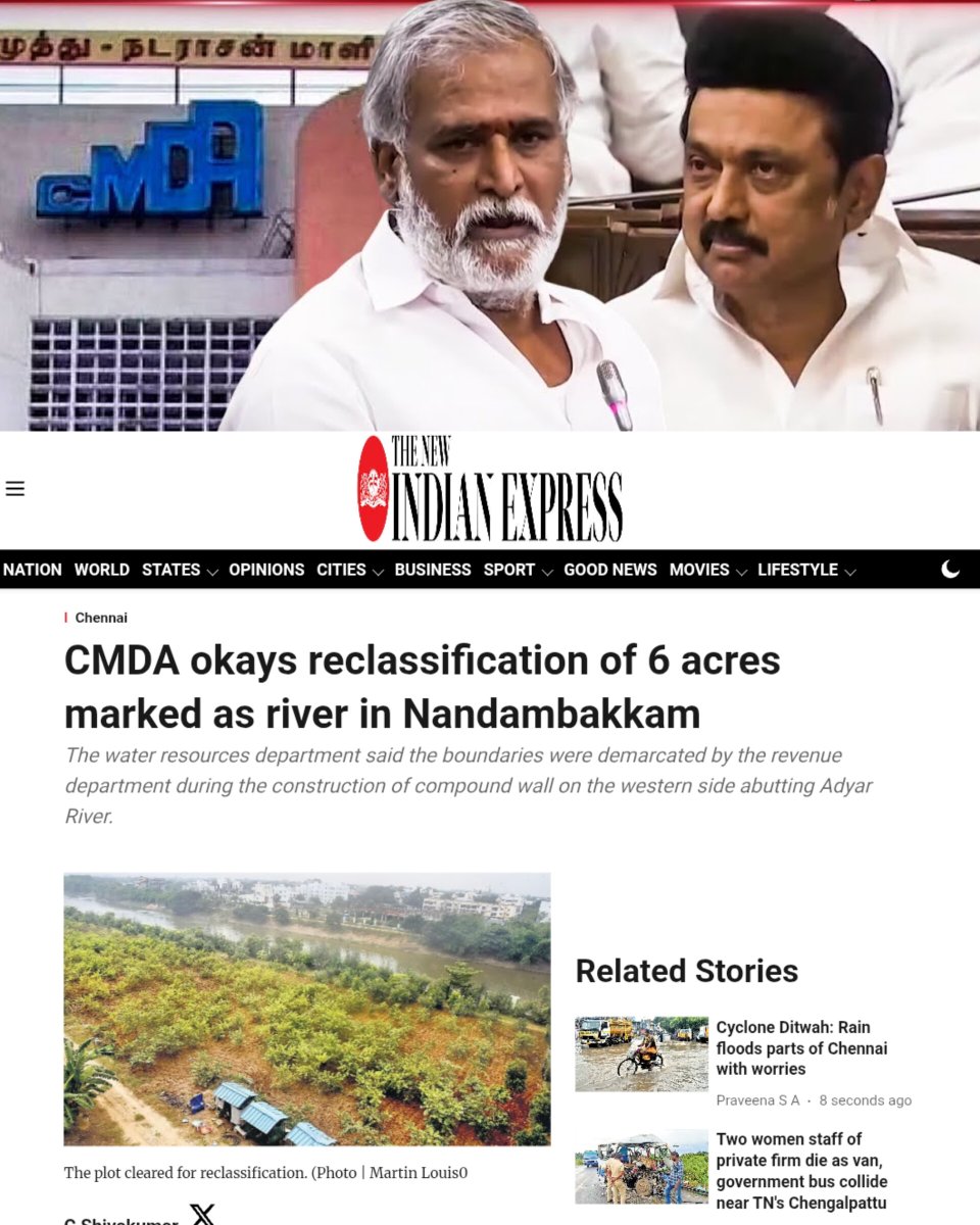 Vairitamil's tweet image. If you still vote for 🌄 in chennai, congratulations you are volunteering to drown in next december too.

#Chennai #UrbanDevelopment