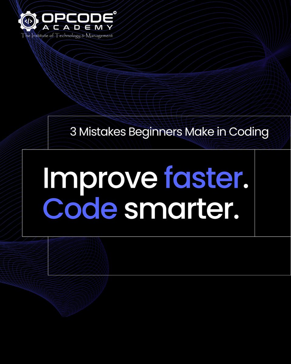 opcodeacademy's tweet image. Tech Tips 🔧 | 3 Mistakes Beginners Make in Coding.

Swipe ➡️ to learn, improve, and level up your coding journey. 💻✨

#OPCODEACADEMY #TechTips #CodingMistakes #BeginnerCoders #LearnToCode #ProgrammingLife #DeveloperTips #TechEducation