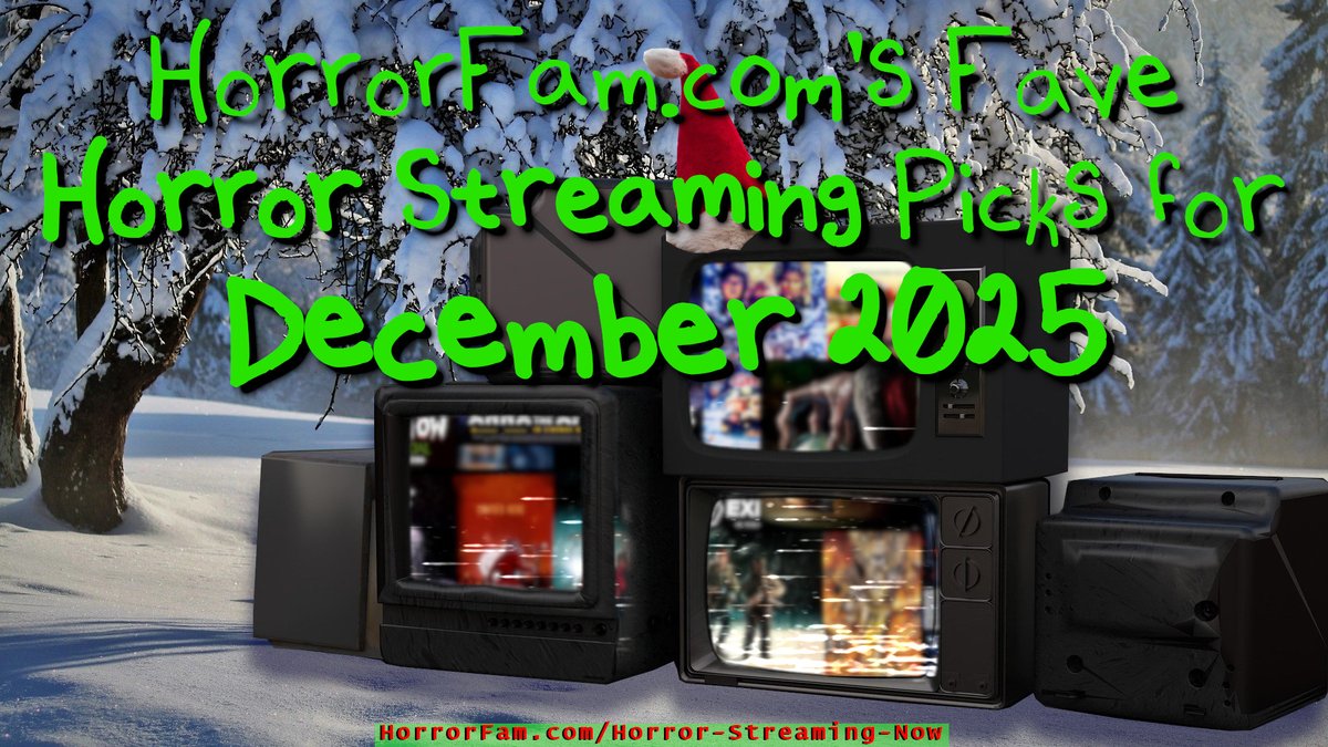 The HorrorFam.com team have chosen their #horror streaming picks for December! Which one are YOU watching first? horrorfam.com/horror-streami…