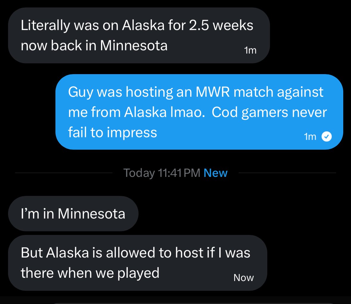 oldcodwizard's tweet image. Not real