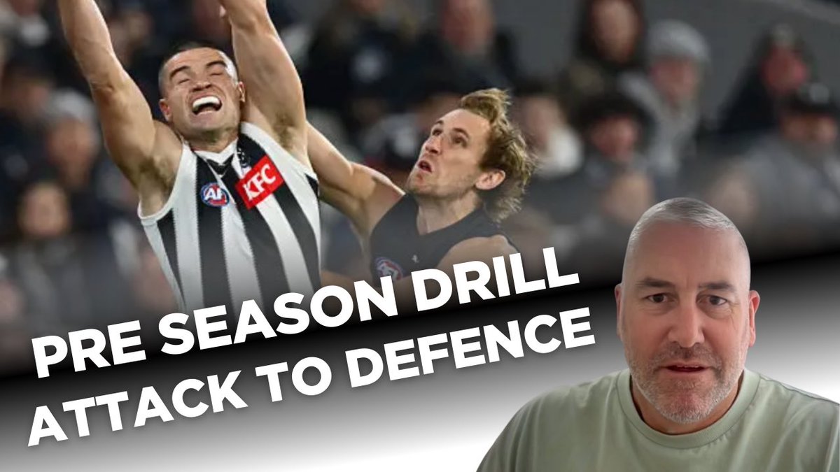 JeffWhite34's tweet image. “Don’t ball watch.”

In today’s video: Collingwood’s 2025 behind-the-ball structure (3rd for intercepts in AFL) + a drill to reduce ball watching. @First__Use analysis 🧐 

Watch 👇🏼 

youtu.be/bqzcKP2kaWA?si…