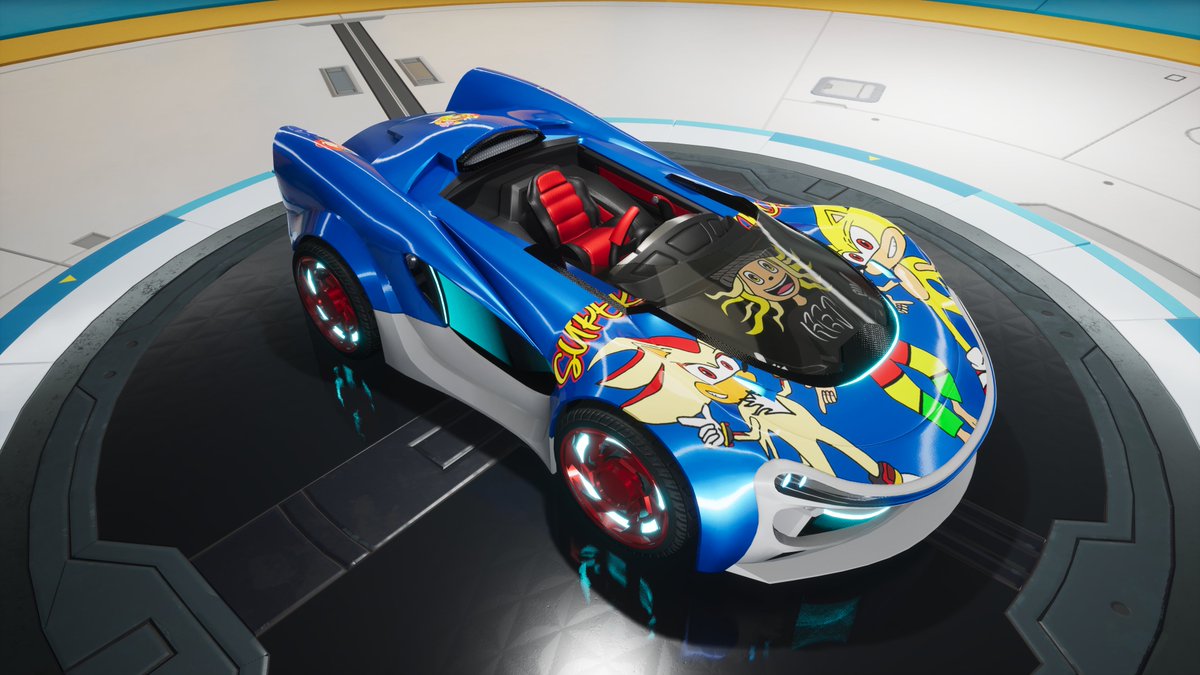 ソニックレーシング クロスワールド』 「れじぇくん」ステッカー5種が