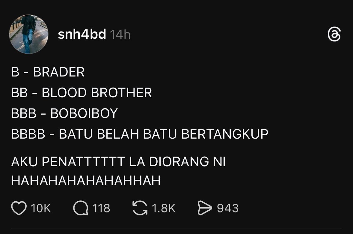 kamaghul's tweet photo. Lepasni nak panggil b pun jadi isu 😭😭 https://t.co/8jyenvQuZq