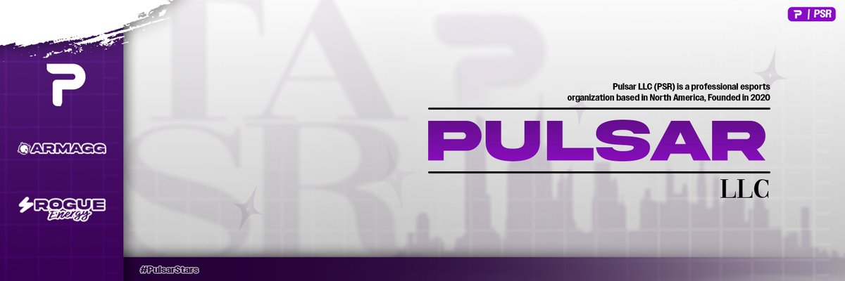 CodoxieMGMT's tweet image. Practice Header for @PulsarLLC 
// don know how to feel about it. Think the transparent pulsar logo in the back throws it off