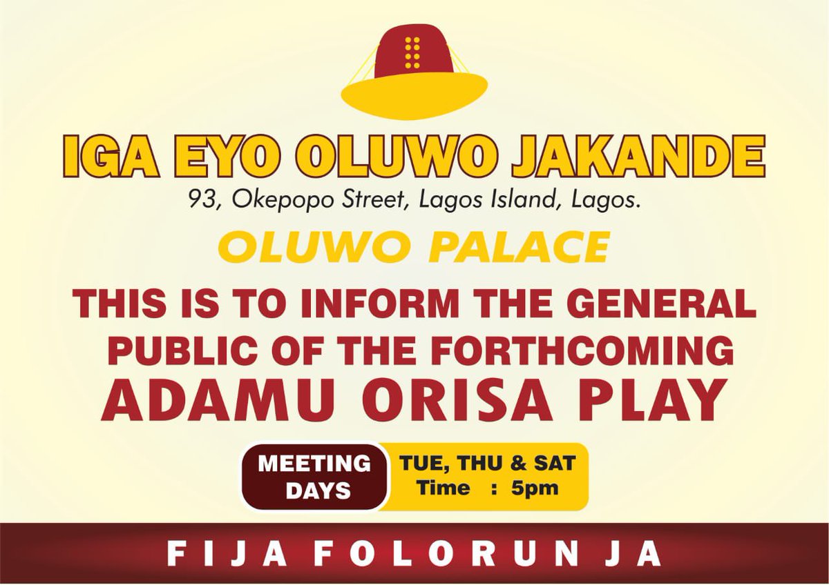 Good morning to Nigerians/lagosians.

Formal notifications.