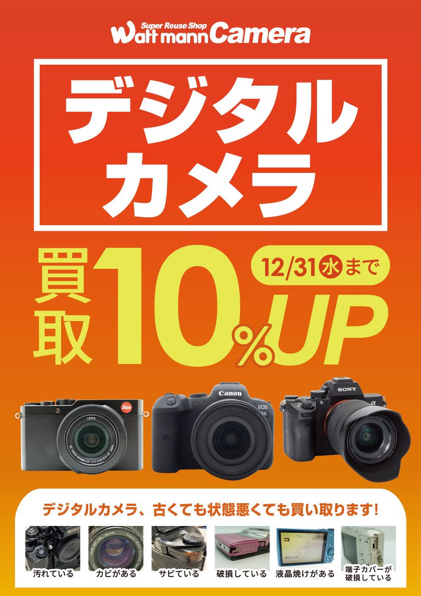 こんにちは📸 ワットマンカメラ町田東急ツインズ店です。 【入荷情報