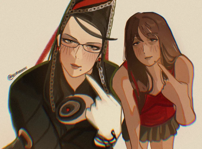 Beauty mark twins Bayonetta and pinkpantheress