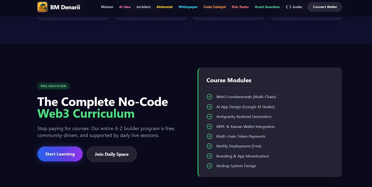 Denarii_DFI's tweet photo. @bmsquantum 🚀Only 5 hours of pure focus and the new site is LIVE in its first form — a massive win for the whole community.

This is what happens when builders unite with purpose.🔥🌐

Thank you to everyone pushing this mission forward💫

#Web3 #CommunityBuilds #DFi #NoCode #BMspace #LetsGo https://t.co/7cPPPFA9NB