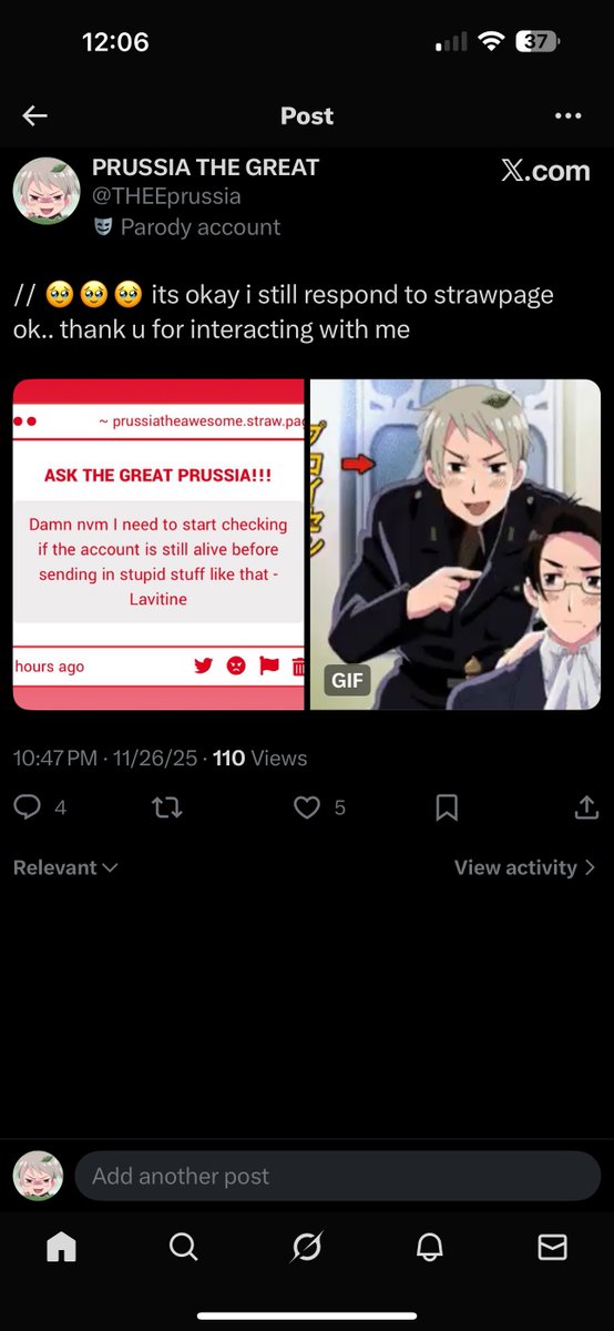 THEEprussia's tweet photo. WHO IS HIDING FROM ME😭😭😭😭😭😭😭😭😭😭😭😭😭😭😭😭😭😭😭 SHOW YOURSELF https://t.co/K1mEeVmwuH