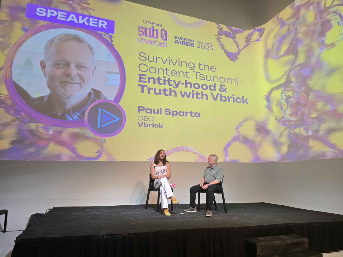 OrlandoG85's tweet image. Why Vbrick Chose Polkadot for Content Authenticity in the AI Era ⭕📹

“If this gets adopted massively, it will blow the doors off Polkadot in terms of transactions ~ we’re talking billions of transactions a month.” - Paul Sparta (CEO)

what is Vbrick ~
Vbrick powers secure video…