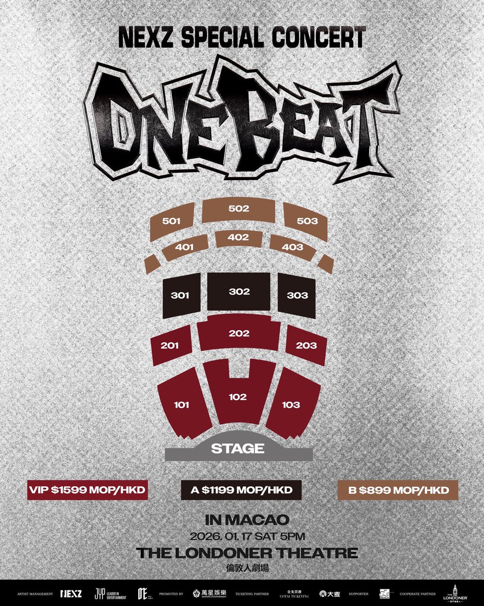 Ruby_yan0's tweet image. NEXZ SPECIAL CONCERT &amp;lt;ONE BEAT&amp;gt; IN MACAU マカオ🇲🇴
チケット 代行 取引 讓渡

102区 2列 3列 4列 5列
103/101 1-5列

ご希望の方はDMください✉️
#NEXZ #NEXZ_SPECIAL_CONCERT