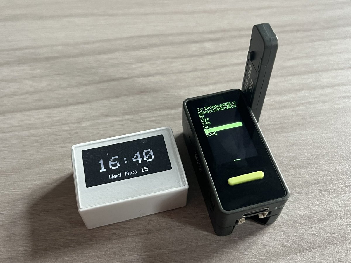 mtoolstec's tweet image. Meshtiny vs Arduino Nesso N1 by @M5Stack 
Really love the tiny but compact builds things. 
Both of them can run #Meshtastic and #MeshCore.