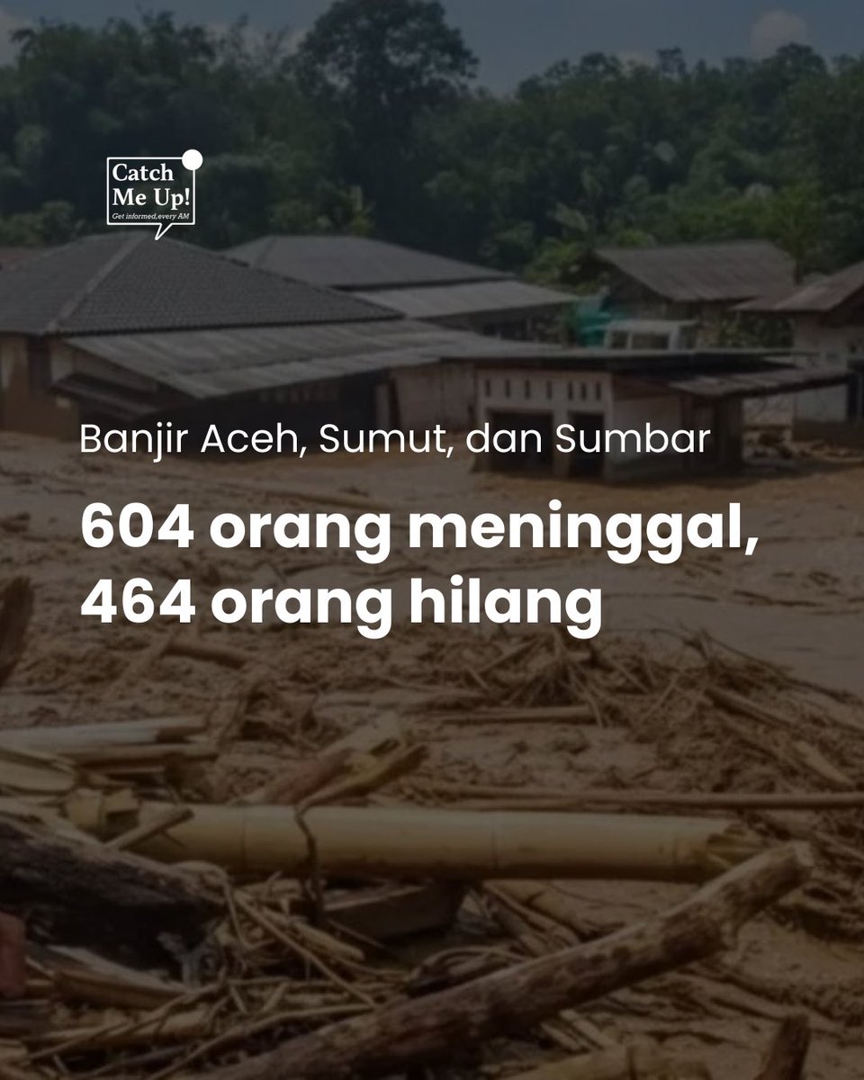 catchmeupco's tweet photo. Banjir dan longsor di Aceh, Sumut, dan Sumbar duka mendalam bagi kita semua. Semoga korban hilang segera ditemukan, korban mengungsi mendapat bantuan secara cepat dan tanggap.
#PrayForAceh #PrayForSumut #PrayForSumbar https://t.co/2fBhwiKcXt
