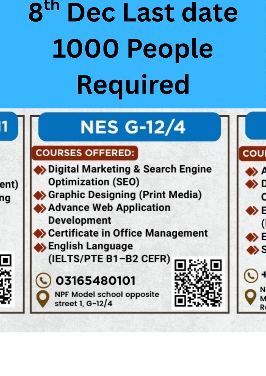 pentation804's tweet image. #Islamabad #Navttc #Police 

free full courses in Islamabad contact us and last date 8th December