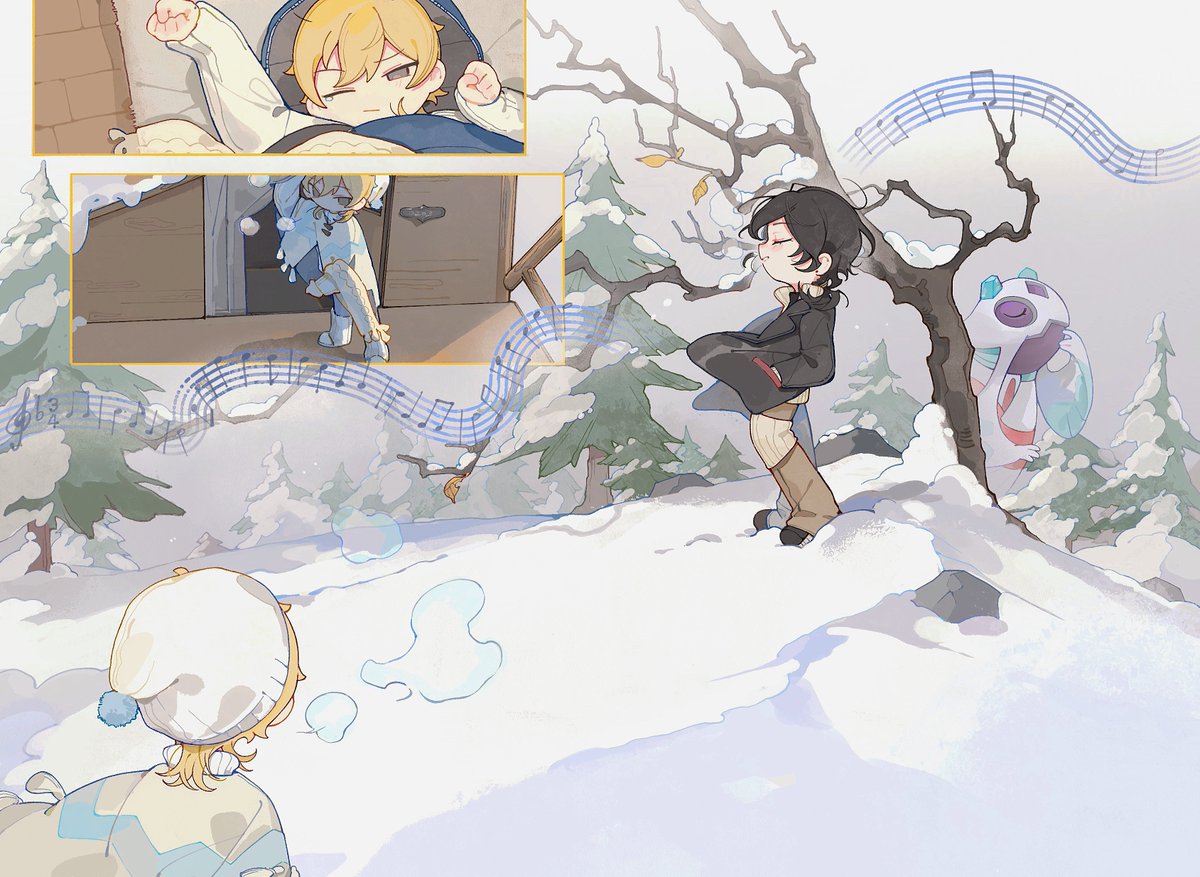 fishEMO2's tweet image. 零和薰的冬日