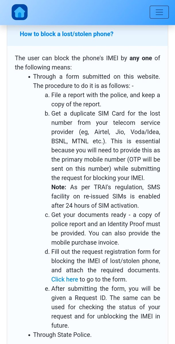pranesh's tweet image. The govt already runs a Central Equipment Identity Register to centrally blacklist IMEI numbers. What&apos;s the point of mandating Sanchar Saathi? Why do this at the level of device rather than networks? (Directive via @nixxin)