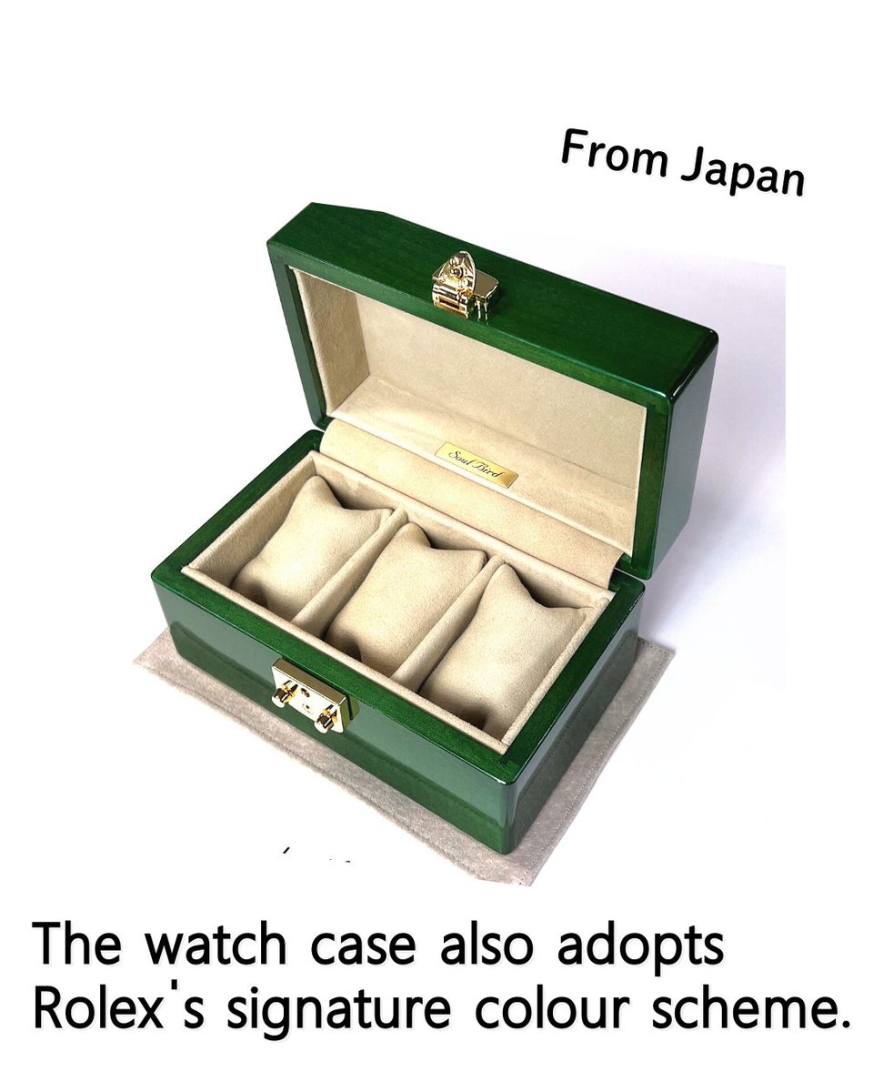 soulbird_case's tweet image. The watch case also adopts Rolex's signature colour scheme.
We deliver bespoke watch cases from Japan to customers worldwide.
soulbird.co.jp

#watchcases #watchcase #ソウルバード　#ソウルバード　#時計ケース　　 #watchcollector  #watchcommunity 　 #watchnerd #watchgeek