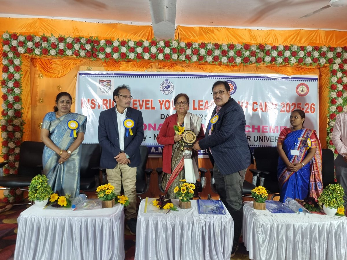 Hon'ble Vice-Chancellor Prof. Geetanjali Dash graced the District Leadership Training Programme as the Chief Guest, organised by the NSS Bureau, Berhampur University , at Tikabali College in Kandhamal district.