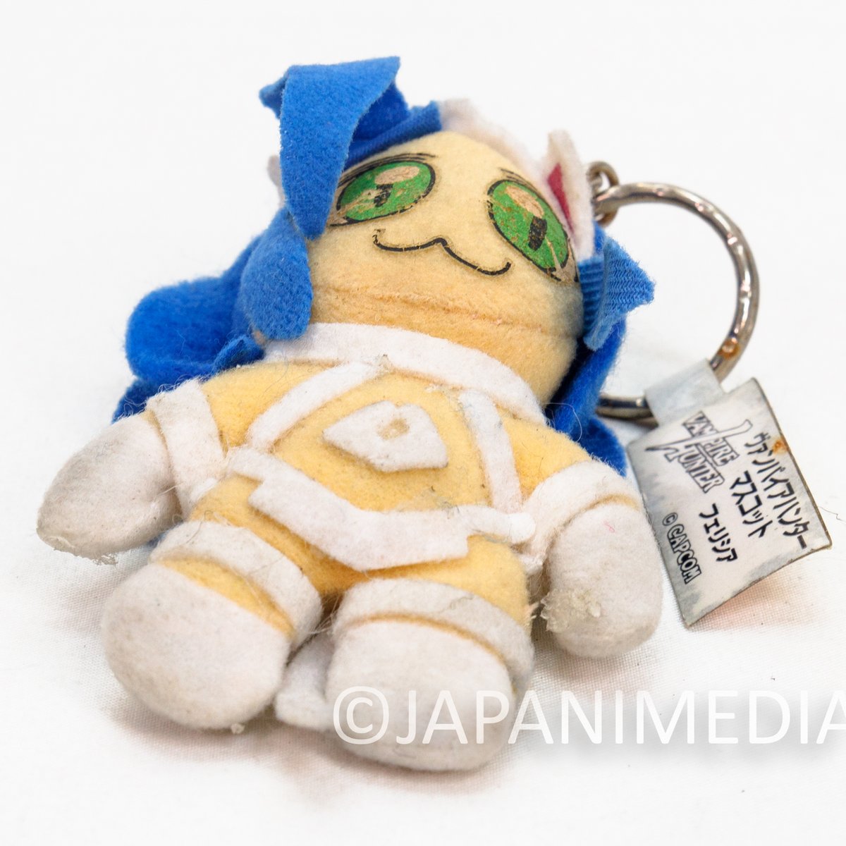 Vintage Felicia plush keychain from the classic “Darkstalkers