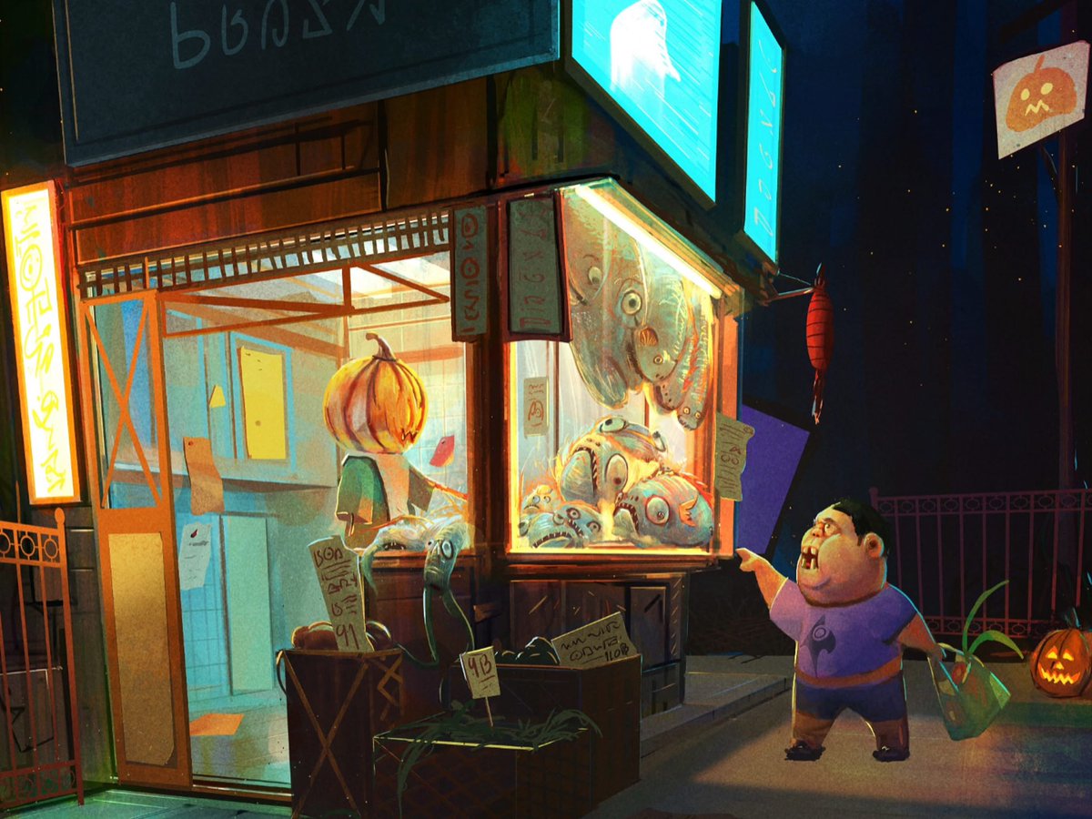 มาซื้อของ🐟 
#prakaifai #Procreate