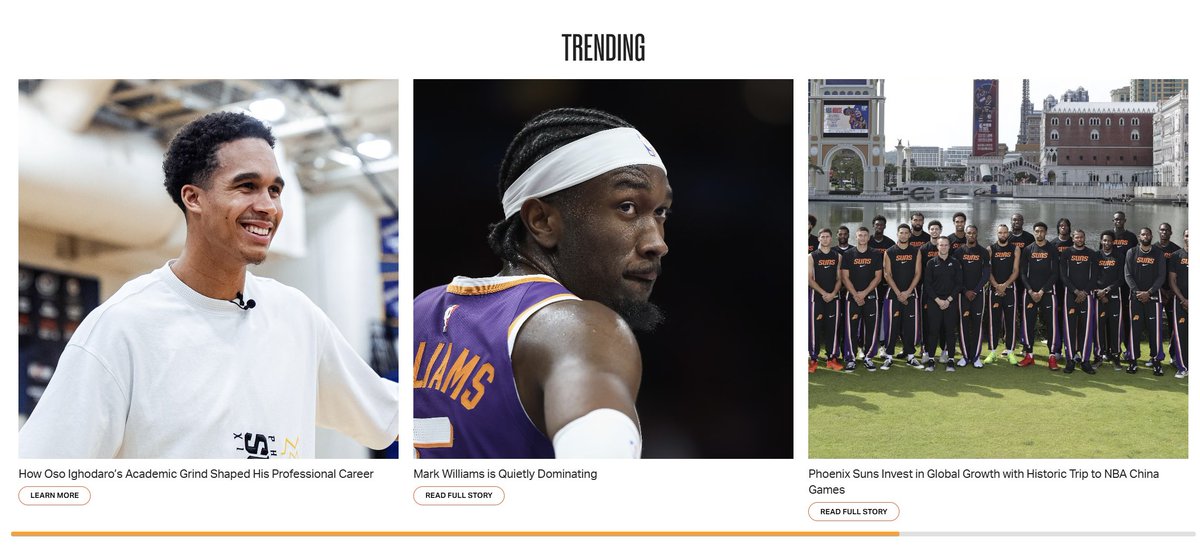 YoungNBA's tweet photo. It’s still pretty surreal having my stories on the Suns’ homepage and across the NBA’s network. Always appreciate the love and support from you guys, the fanbase, and community. Haven’t taken a moment for granted and never will https://t.co/72Fc4xVQzi