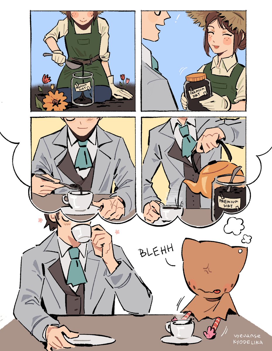 vyevanse's tweet image. today’s robbie 🧐☕️ how coffee is made