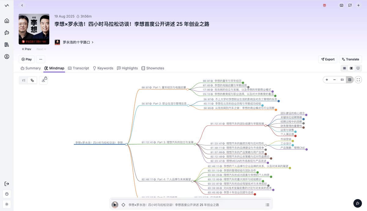 最近发现有赛博菩萨，把 中文播客排行榜 做成了一个定时 GitHub Action，每天自动拉最新最热播客！

顺手把这个工作流接 Podwise 上，让 AI “帮我听播客”。

现在整个播客信息摄取流程变成：

> GitHub Action 抓中文播客热榜 → Podwise 自动转录 + 摘要 + 思维导图 → 关键词检索热点 →