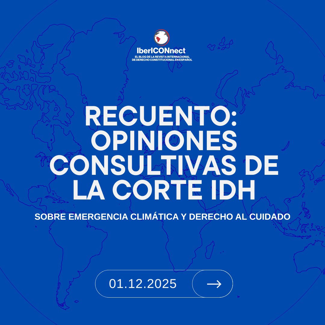 ⚖️✍️📰 El mes pasado concluyó el Simposio “Opiniones Consultiva de la Corte IDH sobre emergencia climática y derecho al cuidado”. 

🧵❕Para que no te lo pierdas, te compartimos un hilo con todas las publicaciones. 

También puedes consultarlo en:
🔗 ibericonnect.blog/simposios-2/