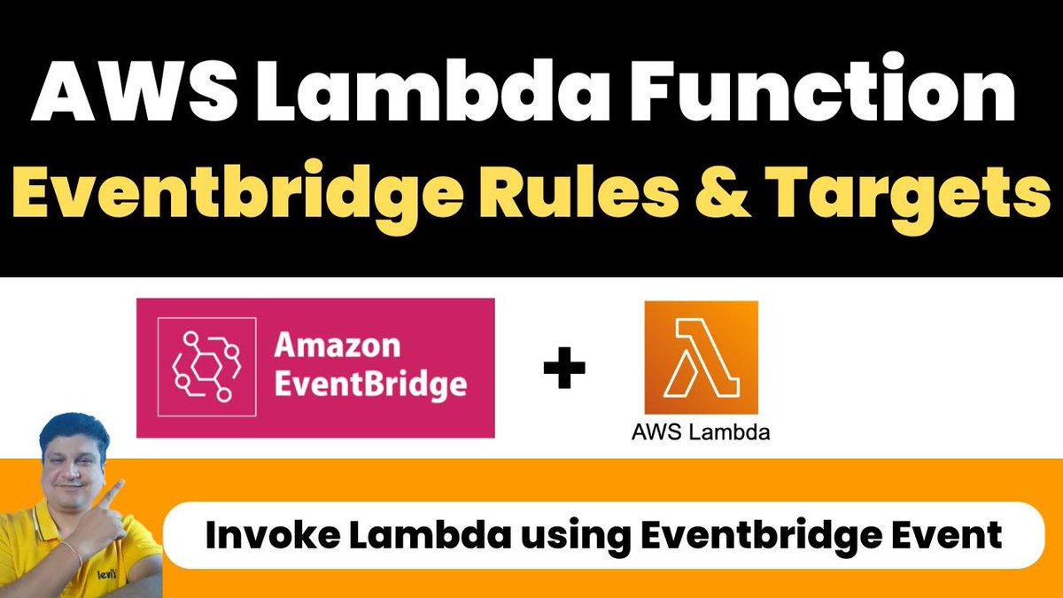 codeonedigest's tweet image. AWS Lambda with EventBridge Service | Step-by-Step Tutorial
youtu.be/ShrlSJ5S3yg

#AWS #AWSLambda #EventBridge #AWSEventBridge