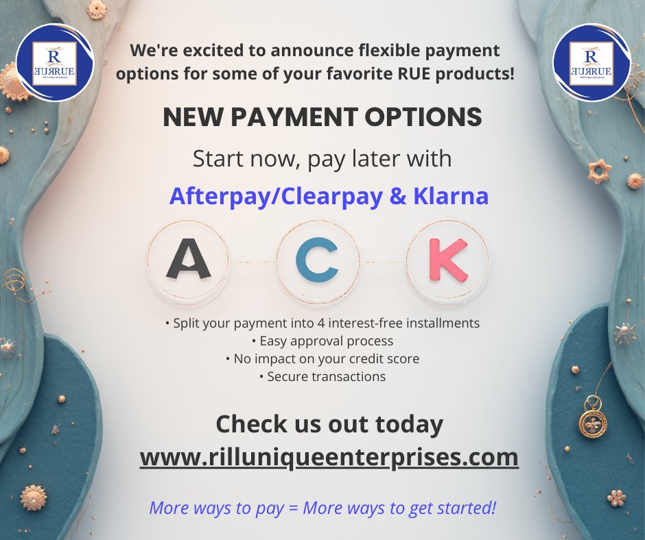 RillUnique's tweet photo. You asked and we listened!  Now we offer payment options for our training services, consultation services and credentialing services.  

Contact us today  at customerservice@rilluniqueenterprises.com to learn more. https://t.co/HzZ6sJ2tXE