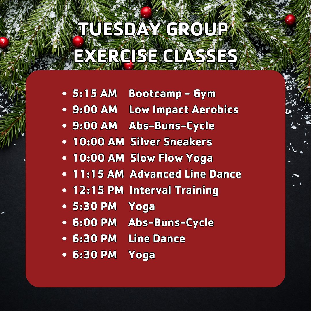 YMCAAsheboro's tweet image. Check out our Tuesday Exercise Class options!

#raymca #strongertogether #forabetterus #discoveryourY #findyourY #thrivein2025