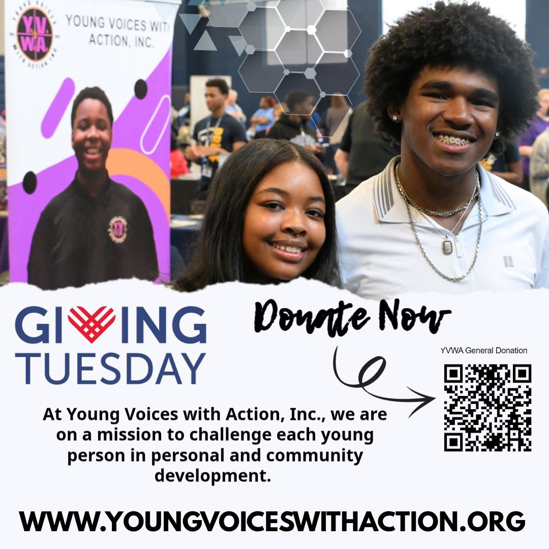 Your donations to our organization is greatly appreciated. You can use this to invest in our programs and services. Learn more at youngvoiceswithaction.org