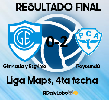 Final del partido.

-En la vuelta del la Liga Maps, él Lobo cayó en su visita a <a href="/Paysemdu/">Paysemdu Clube Atlético</a> por dos tantos contra cero.

Es alarmante la situación actual del club, ya que con esta derrota estamos en puesto de descenso. Ahora es dónde más hay que estar y poner.

#DaleLobo🐺👊