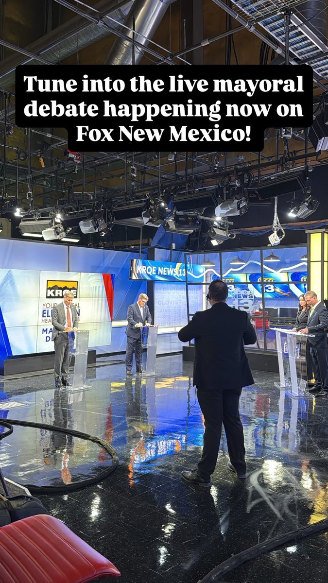 #HAPPENINGNOW 

Mayoral debate between Tim Keller and Darren White.

Live now on Fox New Mexico, krqe.com and on our streaming smart tv platform KRQE NOW. 

<a href="/krqe/">KRQE News 13</a>