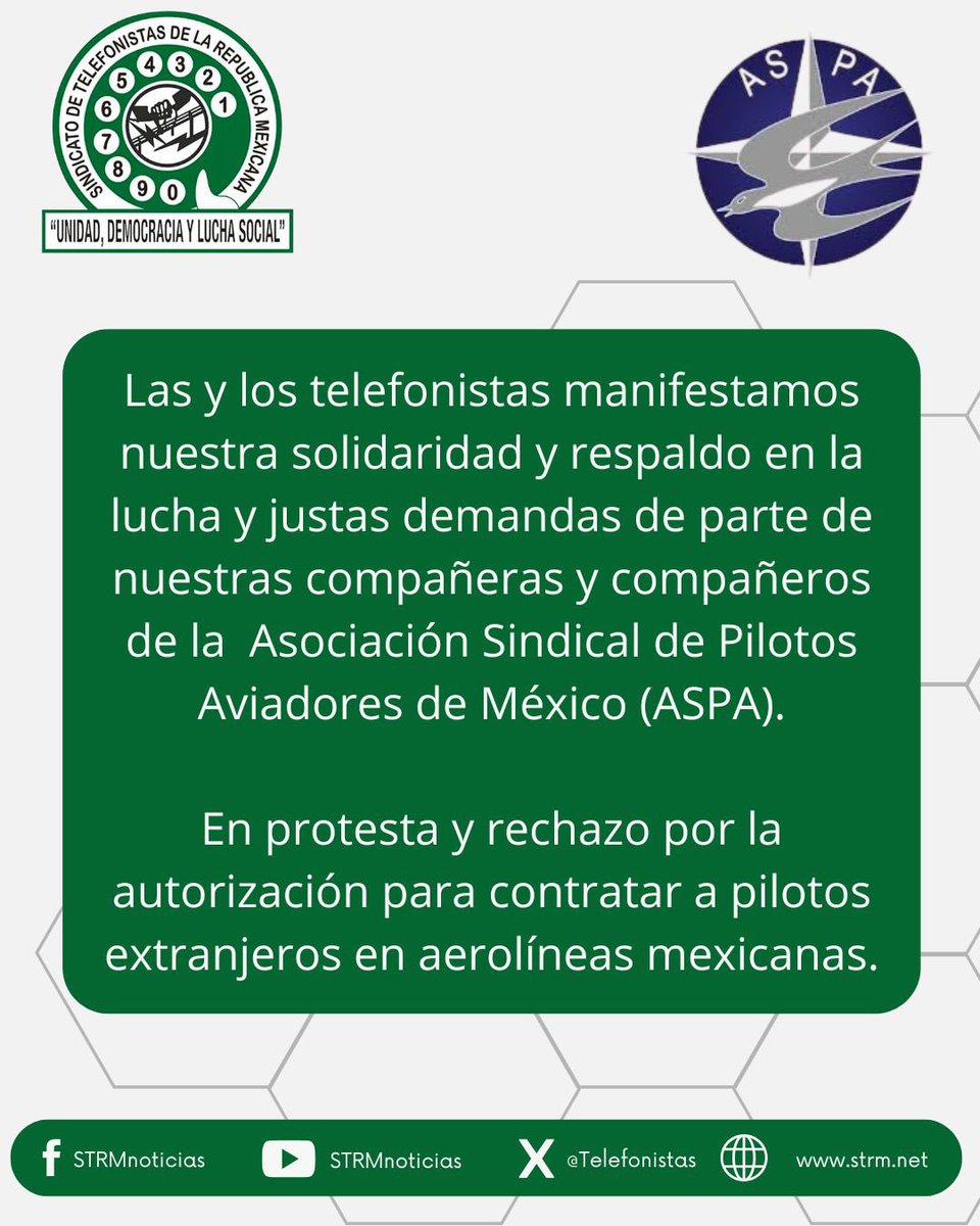 Telefonistas's tweet photo. #SomosSindicalistas #FuerzaSTRM https://t.co/cTEpMJNNbQ