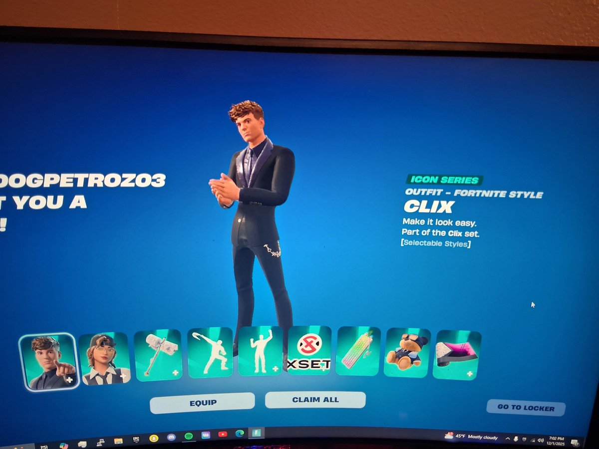 tomriddledeath's tweet photo. #fortnitewizlegit @CenaBlovebear 
Preciate u dude! https://t.co/tu8eIhlWYR