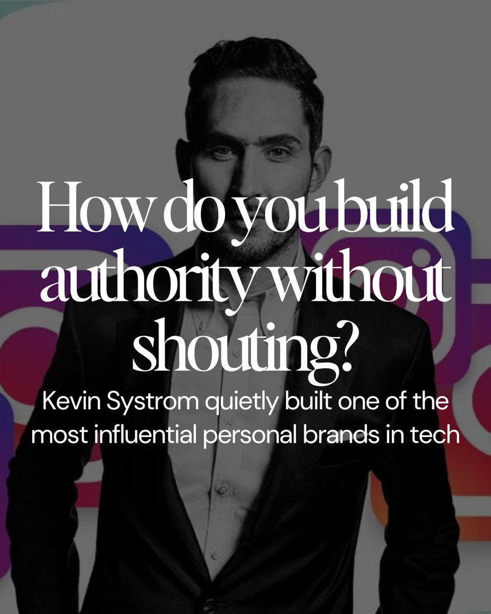 How do you build authority without shouting?

Kevin Systrom quietly built one of the most influential personal brands in tech — and forever changed social media. His approach shows that powerful branding doesn’t require loud declarations or hype.

Curious how he did it (and what